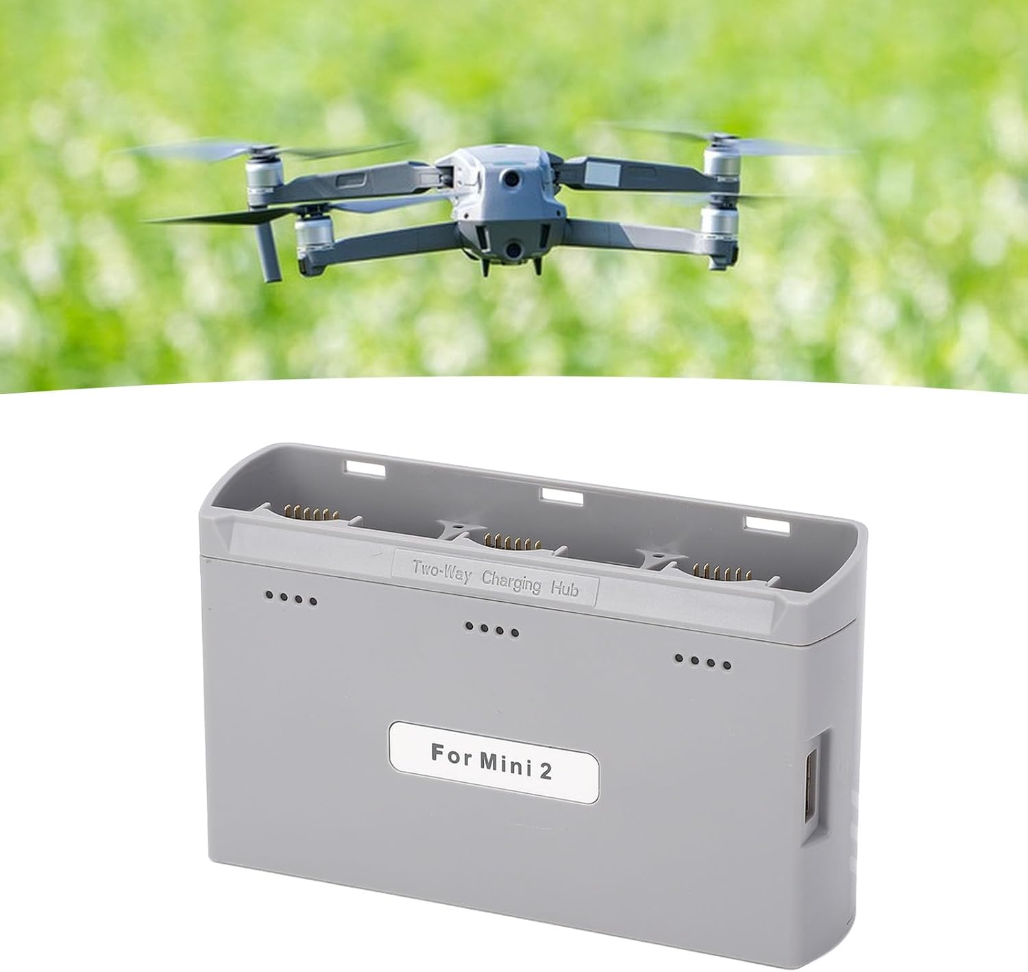 Battery Charging Hub for Mini 4K/Mini2 Se/Mini SE, 3 Way Drone PD Batteries Charger with Digital Display, with 1*USB +1*Type C Cable image number 4