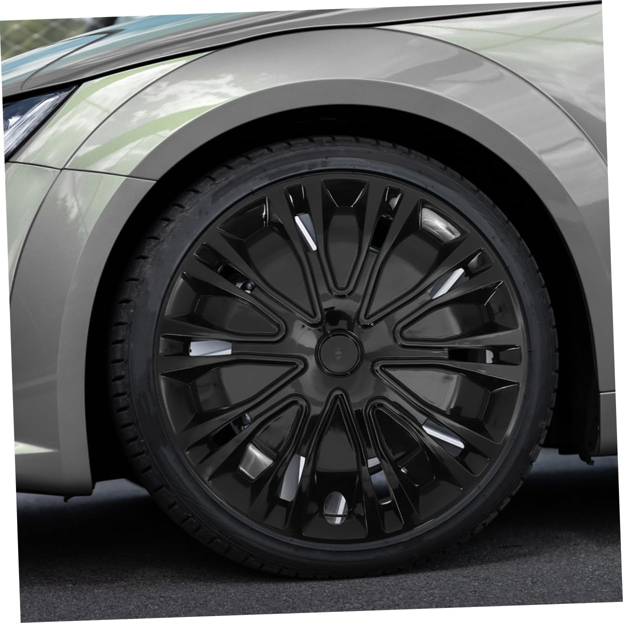 ASAKKURA Wheel Decorative Rim Cover for Cars Easy Installation Distinctive Design for Enhanced Vehicle Appearance