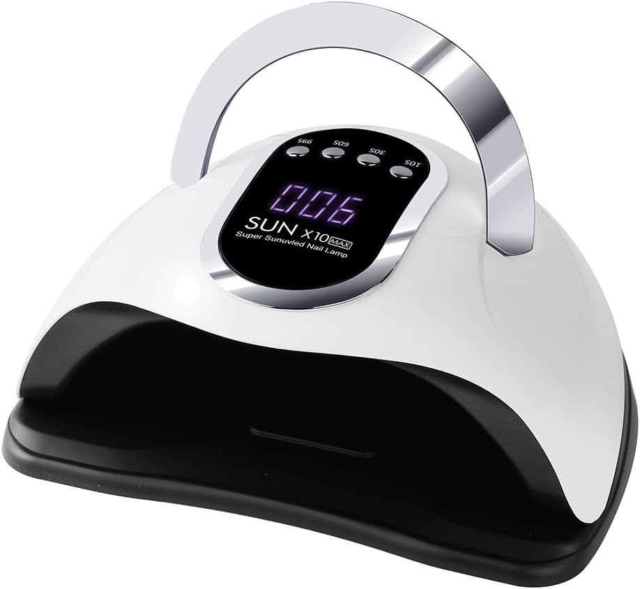 AIMALL Sun X10 MAX 450W Nail Lamp, UV LED Nail Dryer, 66 LED Beads, Professional Polish Curing Machine, Multiple Timer Settings, Dual Light Source image number 3