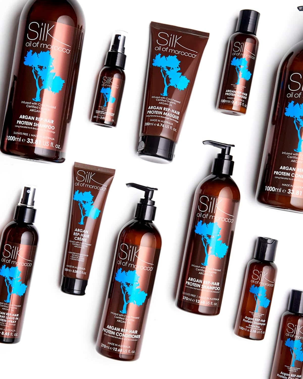 Silk Oil of Morocco Argan Vegan Rep-Hair Sulphate Free Shampoo 375 Ml Standard Size image number 1