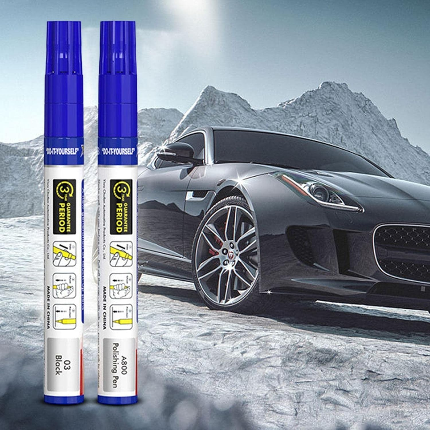 Paint Pen for Cars - Scratch Removal Repair Fill Paint Pen | Black/White/Multi-Color Optional for Various Automotive Paint, Auto Touch-Up Paint Car Paint Scratch Repair M/B