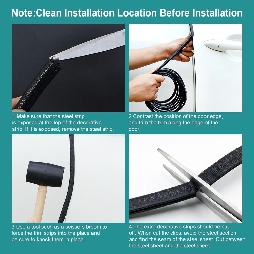 Youngly 10M Rubber Pinch Weld Seal Strip Car Caravan Door Edge Vehicle Protector Trim image number 1