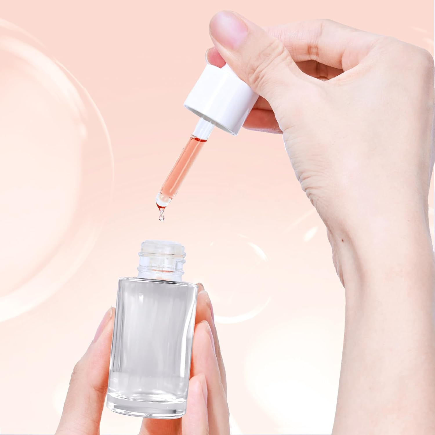 Cuticle Oil Scented Moisturizing Nail Oil, Organic Rosehip Cuticle Remover Liquid, Ultra Nourishing Nail Care, Infused with Real Flowers for Nails & Nail Oil Cuticle, 0.5 Fl. Oz (15Ml, Strawberry)