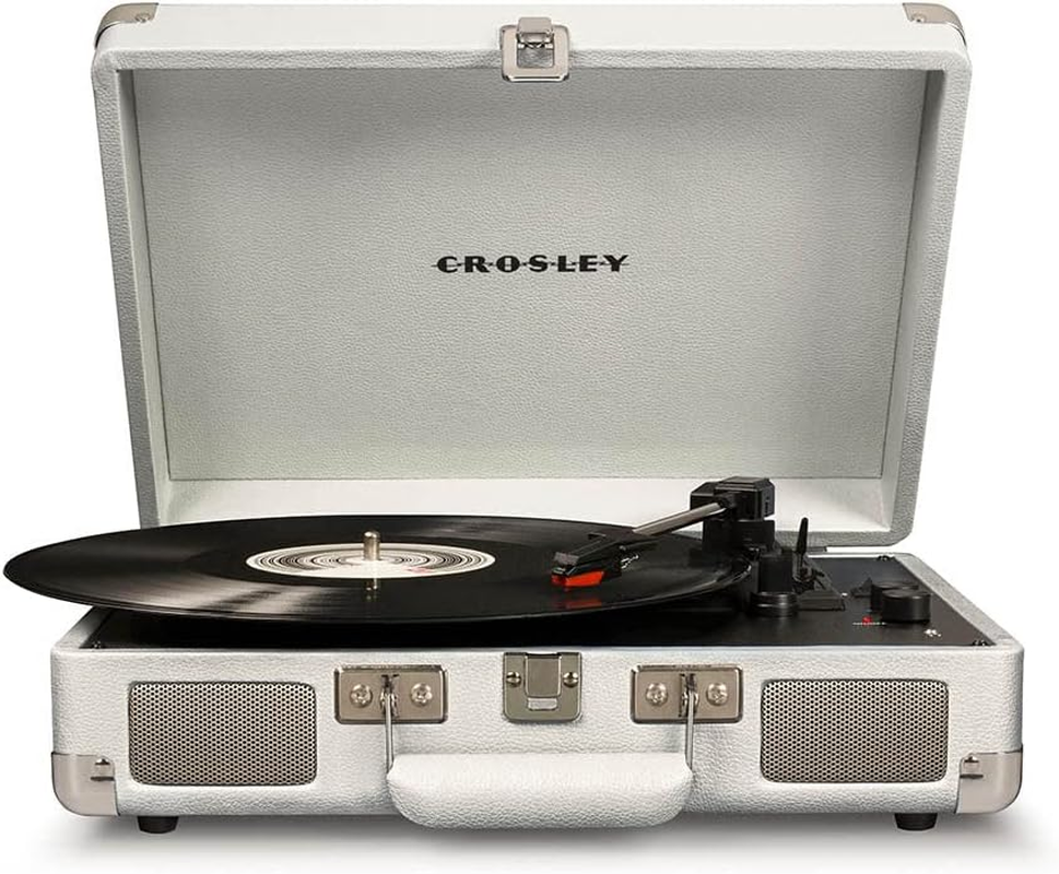 Crosley Cruiser Bluetooth Portable Turntable (White Sands) and Taylor Swift - Speak Now [Bundle] image number 1