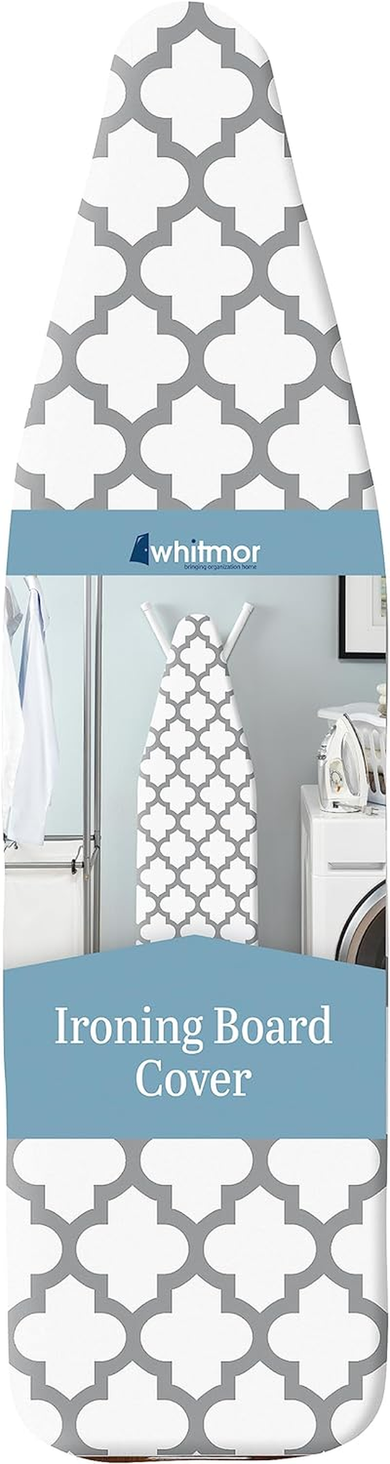 Whitmor Deluxe Ironing Board Cover and Pad, Medallion Gray image number 5
