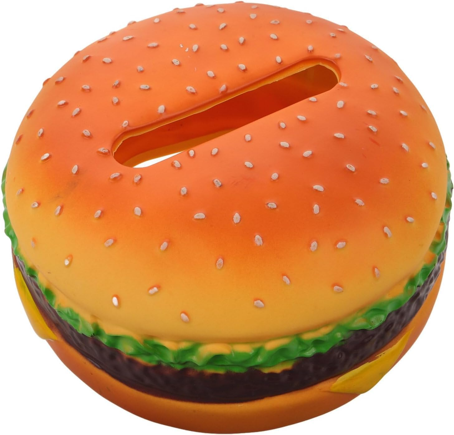 Burger Tissue Box Cover, Hamburger Shaped Tissue Holder Creative Tissue Storage Box Napkin Dispenser for Home Office Desk Restaurant Decoration image number 1