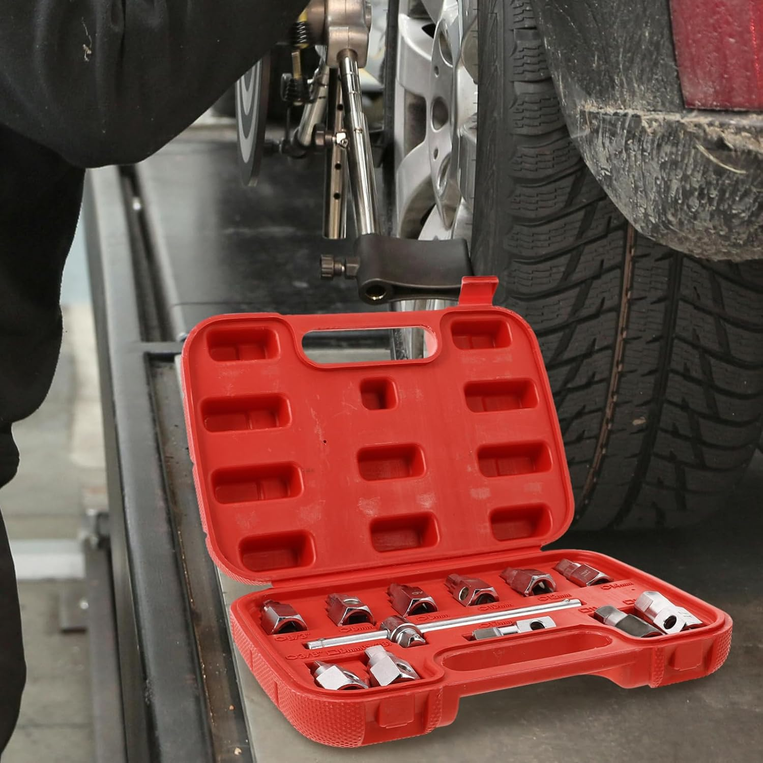 COOLHIYA 1Set Oil Drain Socket Tool Kit for Automotive Repair Lightweight Versatile Socket Efficient Oil Drainage image number 2