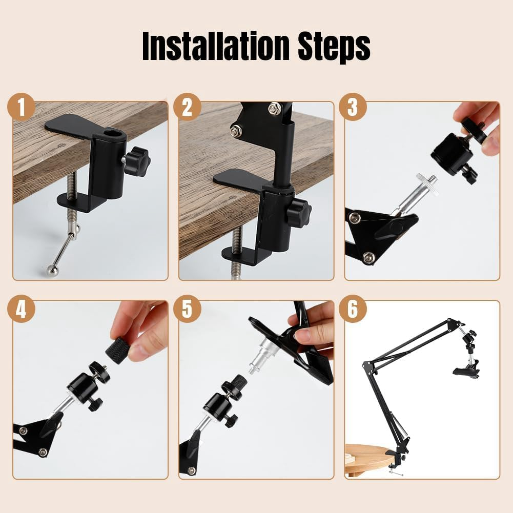 Embroidery Hoop Crossstitch Stand Adjustable Rotated Embroidery Hoop Holder Metal Embroidery Hoop Crossstitch Stand with 360 Hoop Knob image number 4
