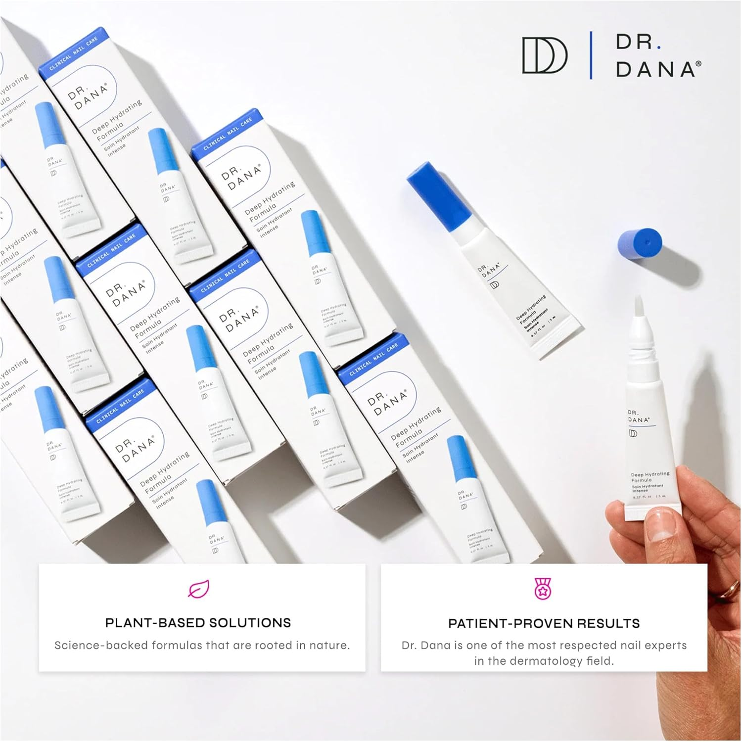 Dr. Dana Hydrating Nail Treatment and Natural Nail Strengthener for Instant Shine and Lustrous Healthy Nails - Non Greasy Gel Oil Hybrid Formula - Nail Growth and Repair image number 6