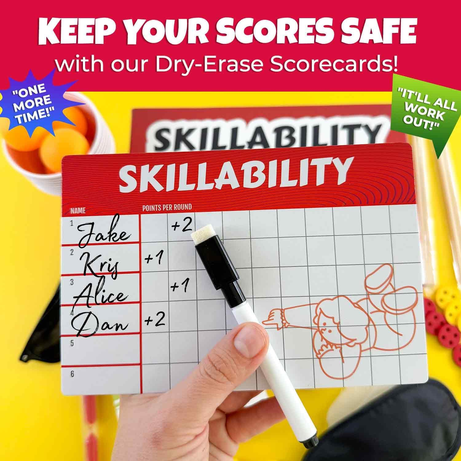 QUOKKA Challenge Game Set - 250 Unique Cards with Fun Tasks - Family Game for Kids Adults - Perfect for Game Nights, Parties, Teambuilding - Includes Reusable Props, Special Dice, Interactive Gameplay image number 5