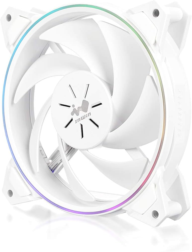 IN WIN Sirius Pure ASP120 RGB Fan Kit, 3-Pack, White, Desktop Compatible