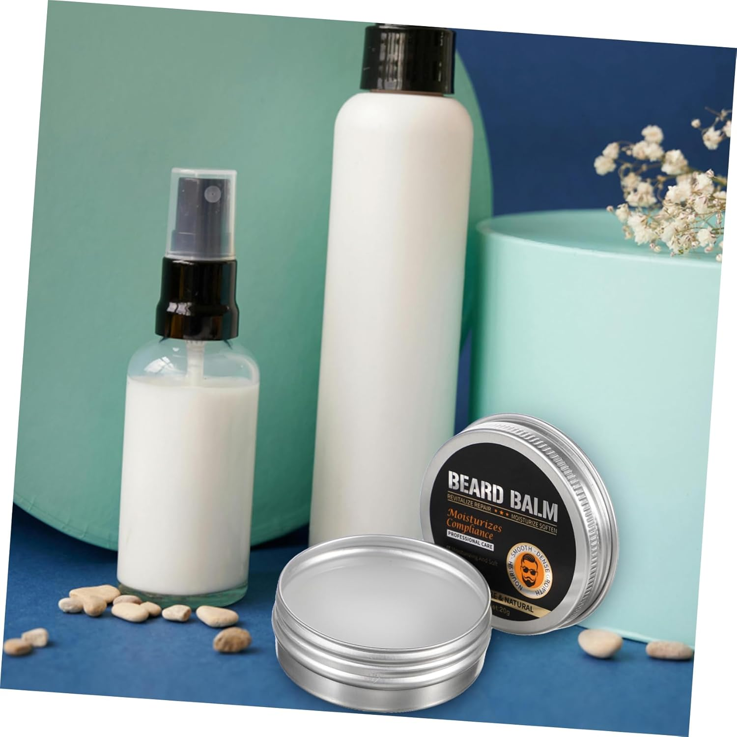 Mikinona Men'S Beard Care Balm Beard Conditioner Moisturizer for Softening Grooming image number 5