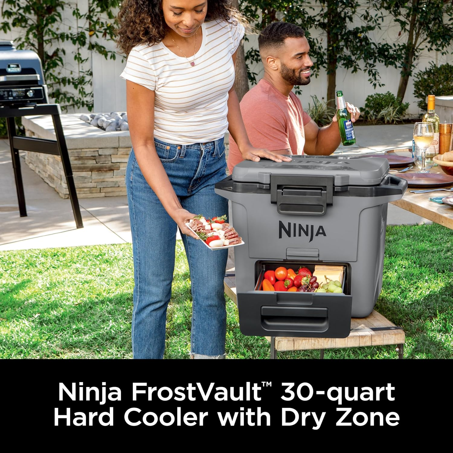 Ninja FB131GY Frostvault Hard Cooler with Dry Zone image number 2