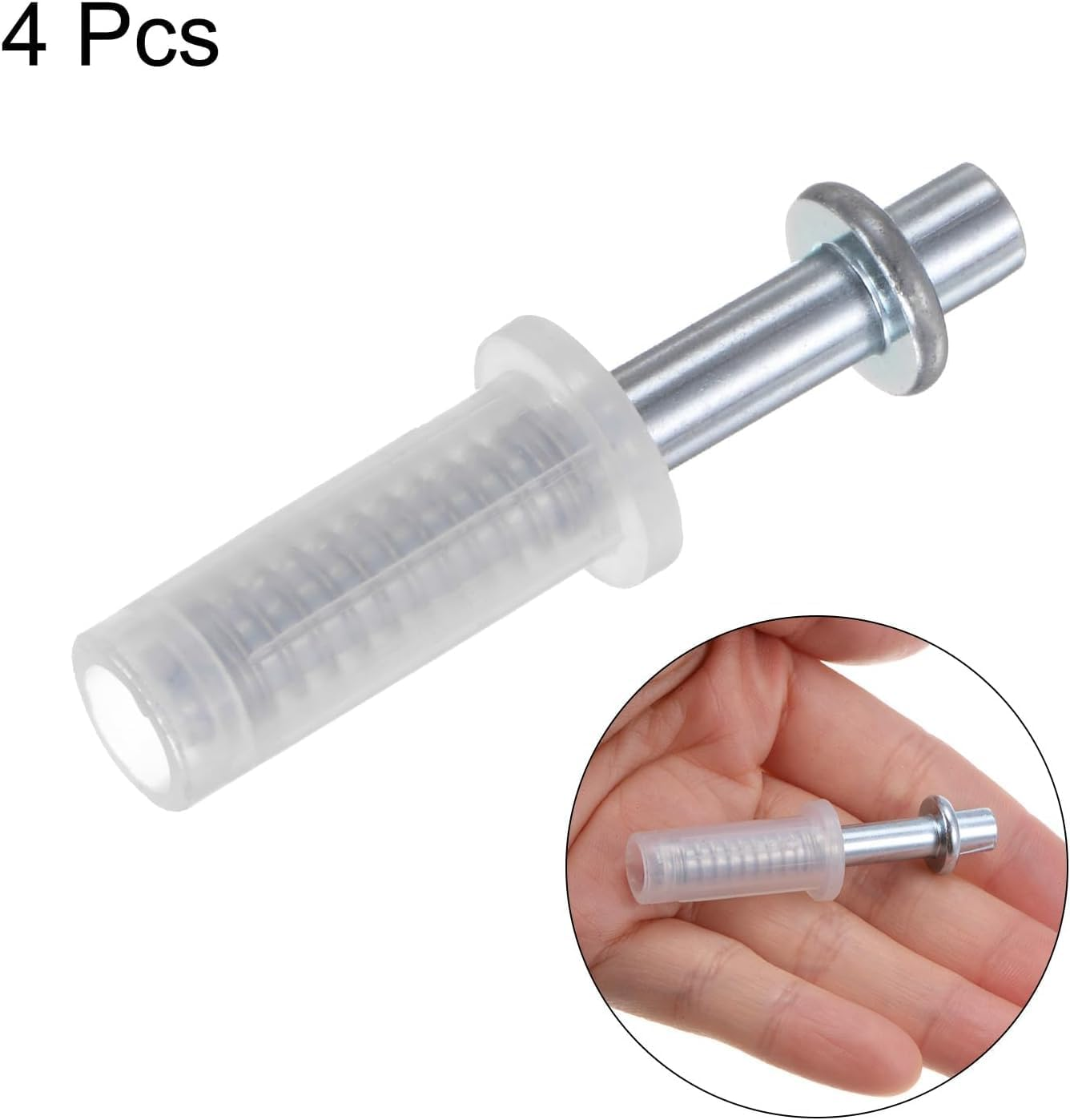 8 Pcs Bi-Fold Door Hardware Kit, Spring Loaded Top Roller Guide Wheel & Pivot, Bifold Closet Door Repair Kit for Folding Pocket Accordion Barn Doors image number 3