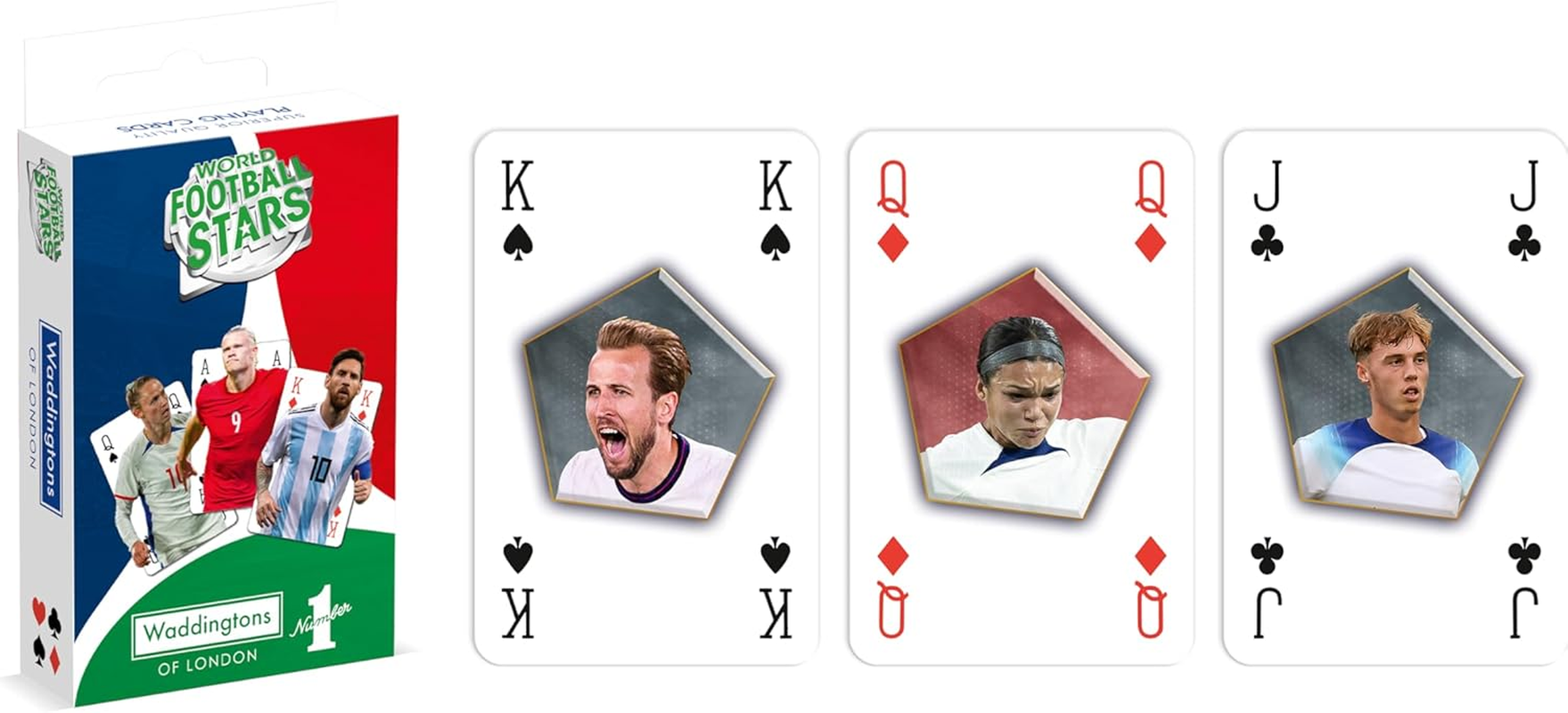 Waddingtons No. 1 of London World Football Stars Playing Cards - Playing Card Deck Full of Soccer Stars image number 5