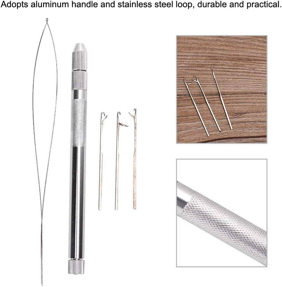 Hair Extension Threader, Pulling Loop Needle, Practical Pulling Needle, for Hair Girls image number 3
