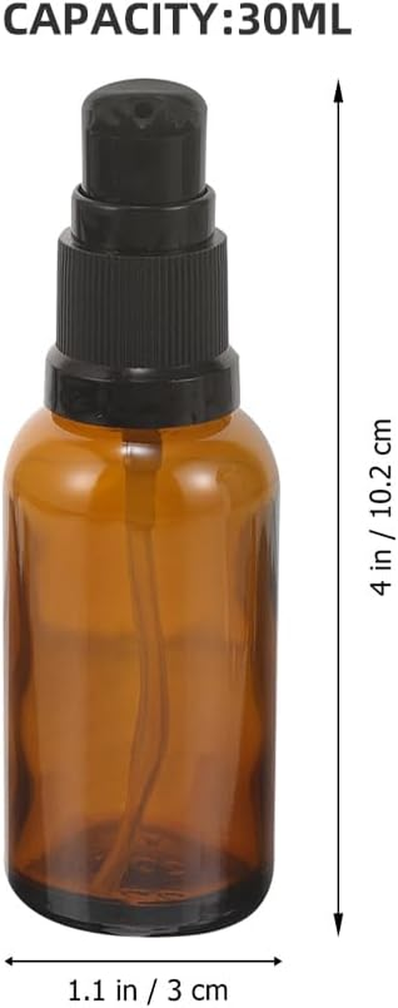 Oatipho 30Ml/1.01Oz Pump Bottles, 4Pcs Portable Lotion Container Refillable Containers for Travel Lotion Creams Shampoo Cleanser Use image number 4