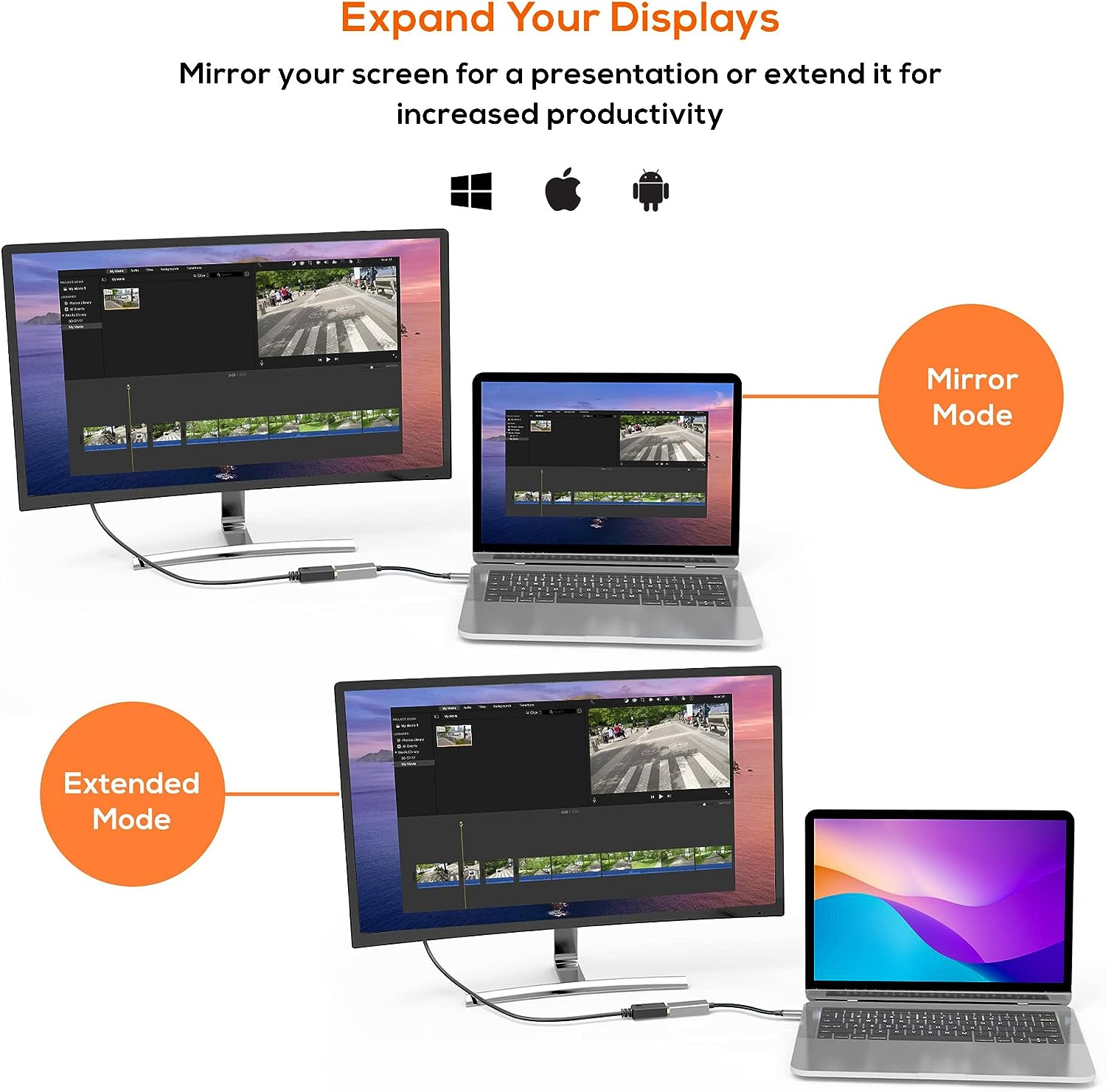 Mbeat Elite USB-C to Display Port Adapter - Space Grey, Converts USB-C to Displayport Female Port, Allowing Computers or Laptops with USB-C Port to Use Displayport Cables to Connect Monitors, Projectors, or Hdtvs with Displayport, Supports High-Definition Resolution up to 4K@60Hz (3840&times;2160)