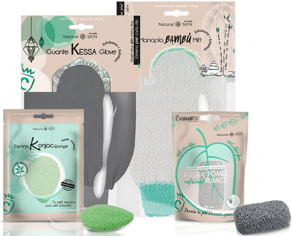 Casalfe Pumice Stone Natural Skin - Cellulose Glass Made in Spain. image number 2