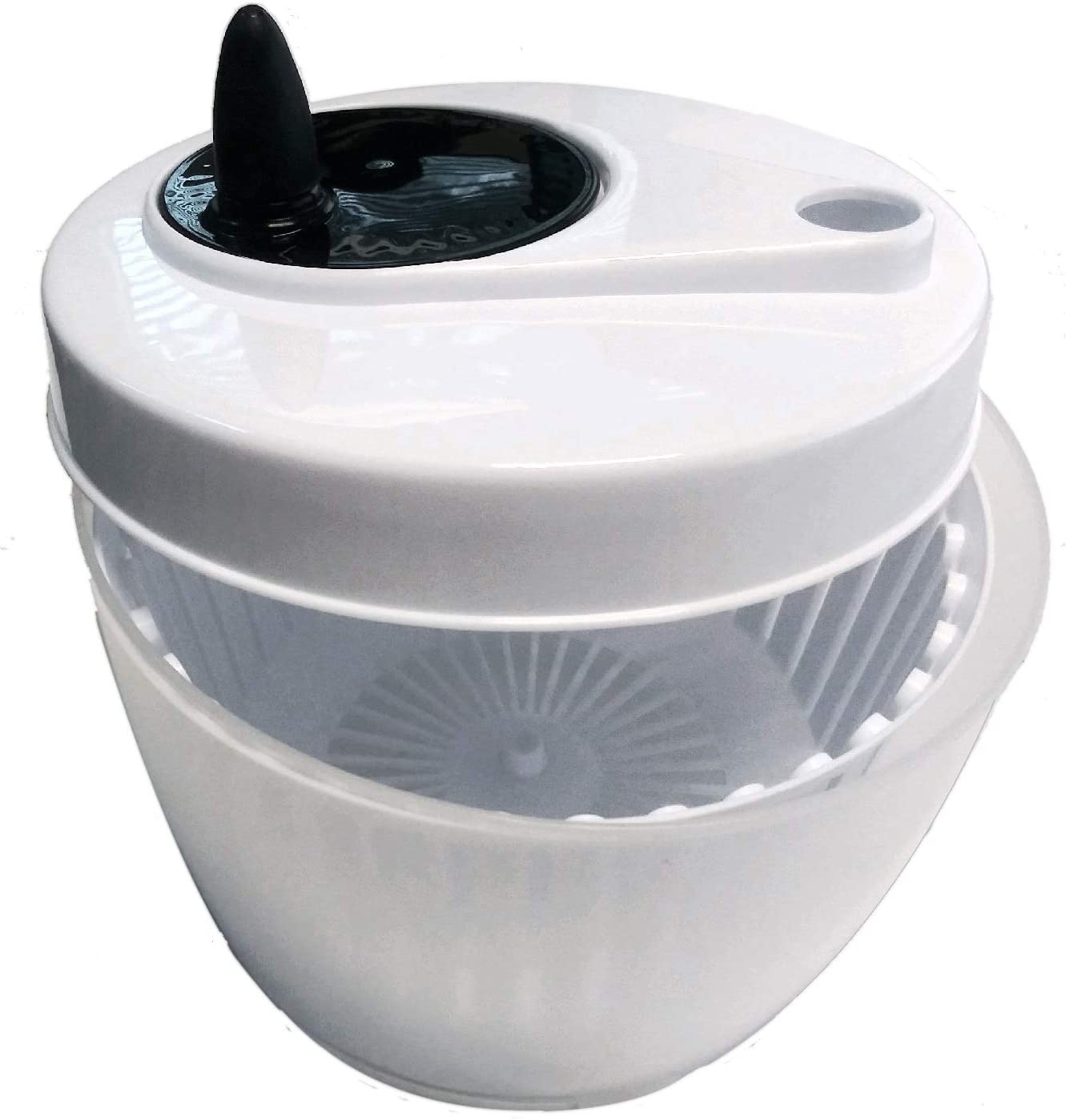 Excelsteel Cook Pro Inc Mini Salad Spinner, 1.4-Quart, White image number 1