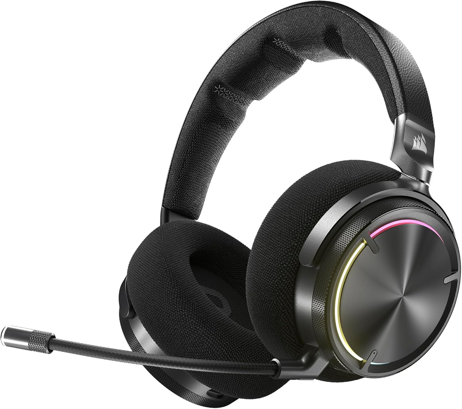 CORSAIR Virtuoso MAX Wireless Gaming Headset &ndash; Dolby Atmos, Sonarworks Soundid, 2.4Ghz Wireless, Bluetooth, Noise Cancelling, Omni-Directional Microphone, 50Mm Graphene Drivers, PC, PS5 &ndash; Silver