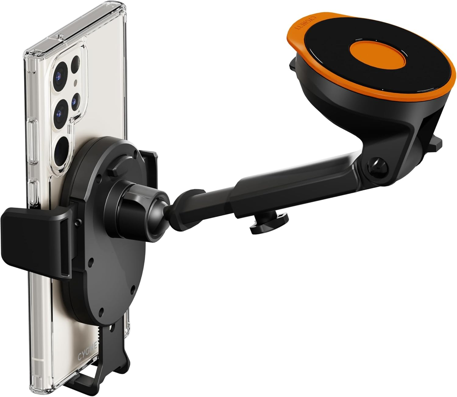 Cygnett CY4623WLCCH Easymount Extendable Arm Car Window Mount and Adjustable 10W Fast Wireless Charger with USB Cable, Black, 1.5 Meter Length image number 3