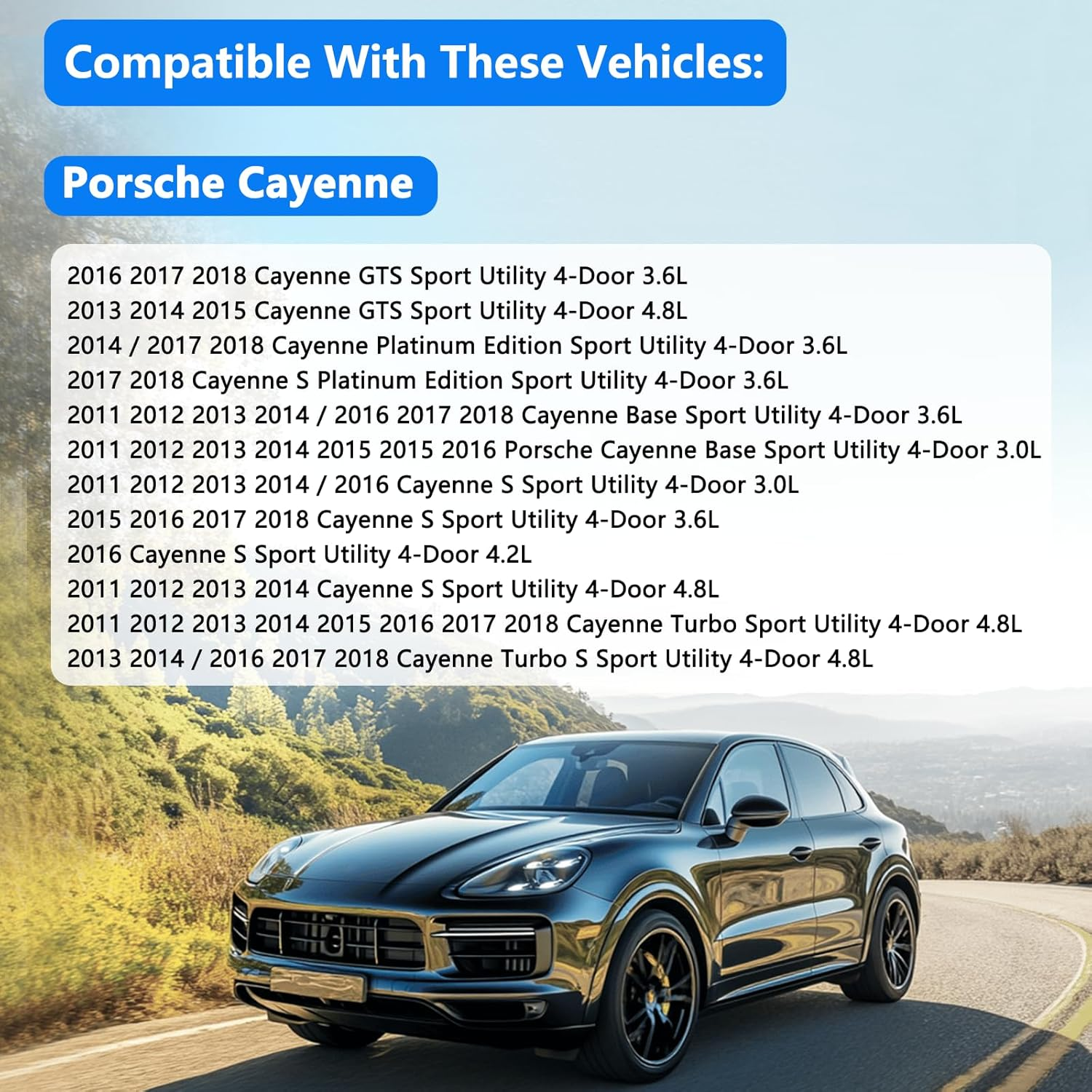 Gas Cap, Fuel Cap Fit for Porsche Cayenne Base Sport & GTS & Turbo S & Platinum Edition, 2011 2012 2013 2014 2015 2016 2017 2018 Porsche Cayenne Gas Cap Tether,Replace 95820124131 Fuel Tank Filler Cap image number 5
