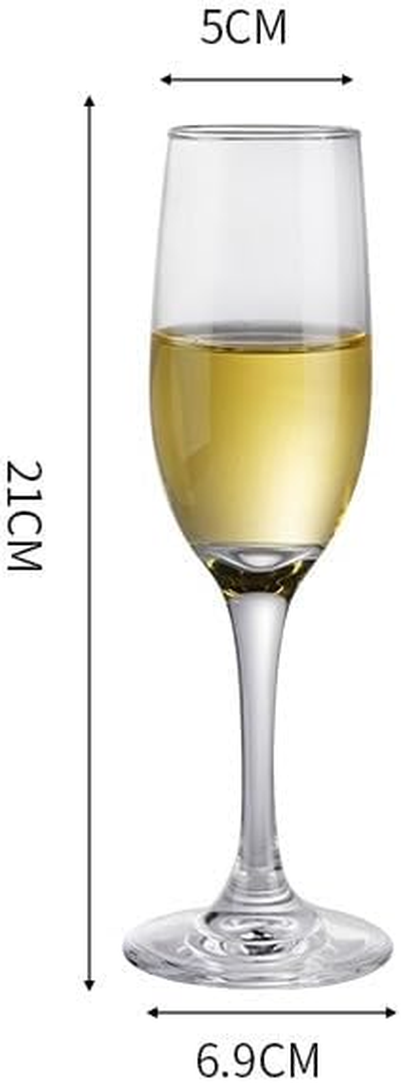 6 PCS Premium 6 Ounce Stemmed Champagne Glasses Crystal Clear Sparkling Wine Glasses Ideal for Celebrations and Special Occasions Perfect for Champagne and Wine Lovers image number 2