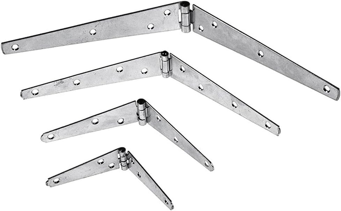 Romak 067230 Galvanized Finish Strap Hinge Card of 2, 100 Mm Size