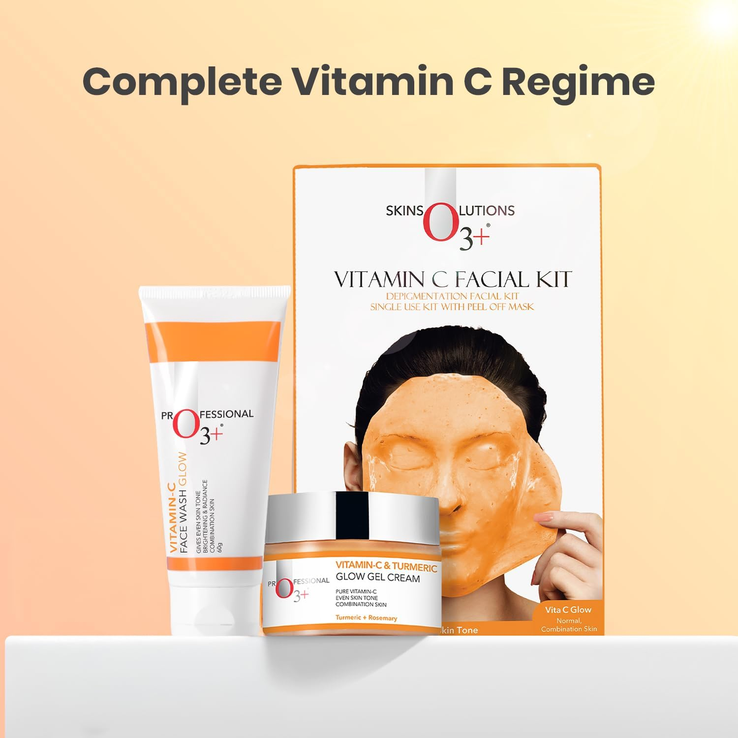 O3+ Vitamin C Face Wash for Glowing Skin and Deep Cleanses and Unifies Skin Tone 60G