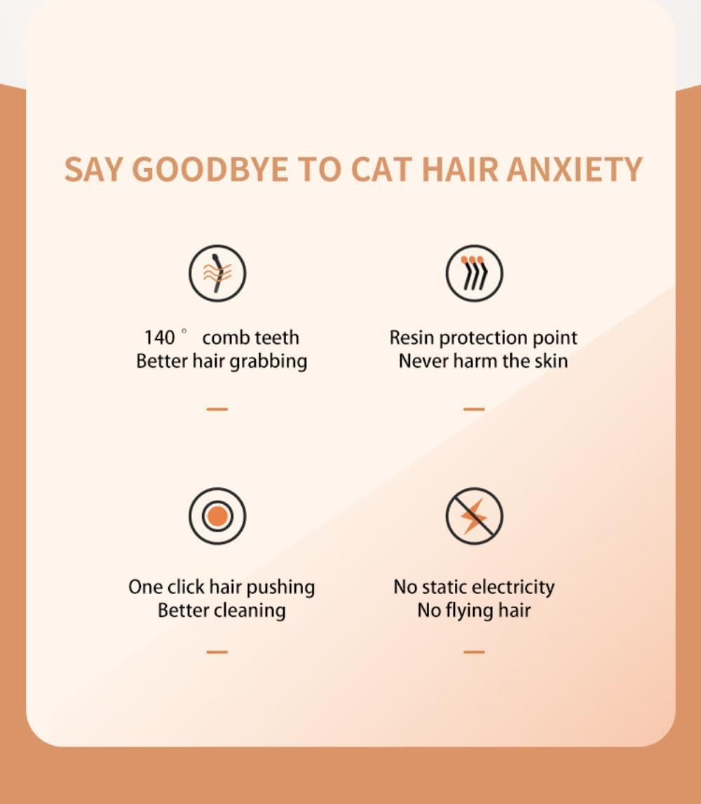 Cat Brush,Grooming Brush for Sheddingn,Long or Short Haired Cats,Cat Brush with Release Button, Comb for Kitten Rabbit Massage Removes Loose Fur(Avocado Green)