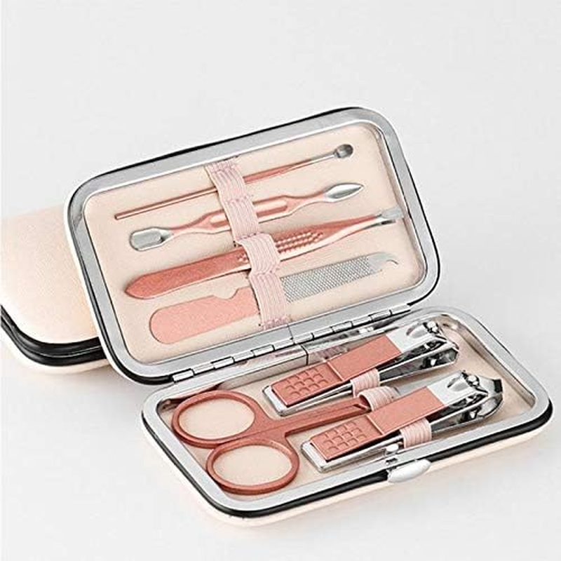 7Pcs/Set Nail Clippers Pedicure Set Portable Travel Kit Stainless Steel Nail Cutter Manicure Tool Set for Women Men Zhengpingpai image number 4