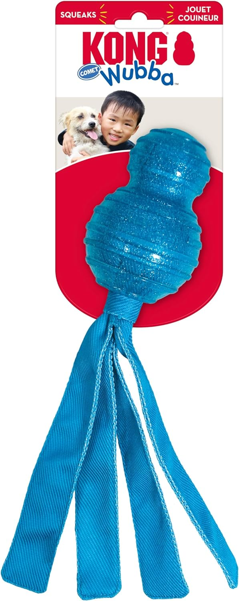 KONG - Wubba Comet - Chewable Dog Toys - Protective Outer Shell - Assorted - Large image number 3
