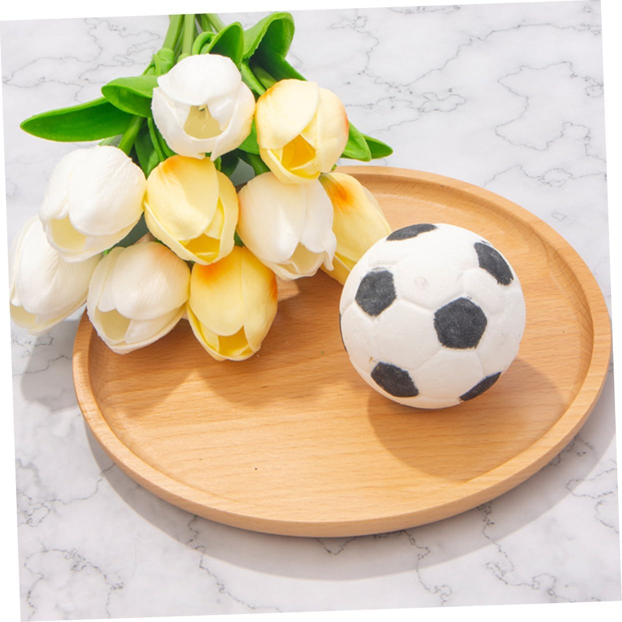 Beavorty Small Bath Football Shape Natural Skin-Friendly Essential Oil Bath Set image number 1