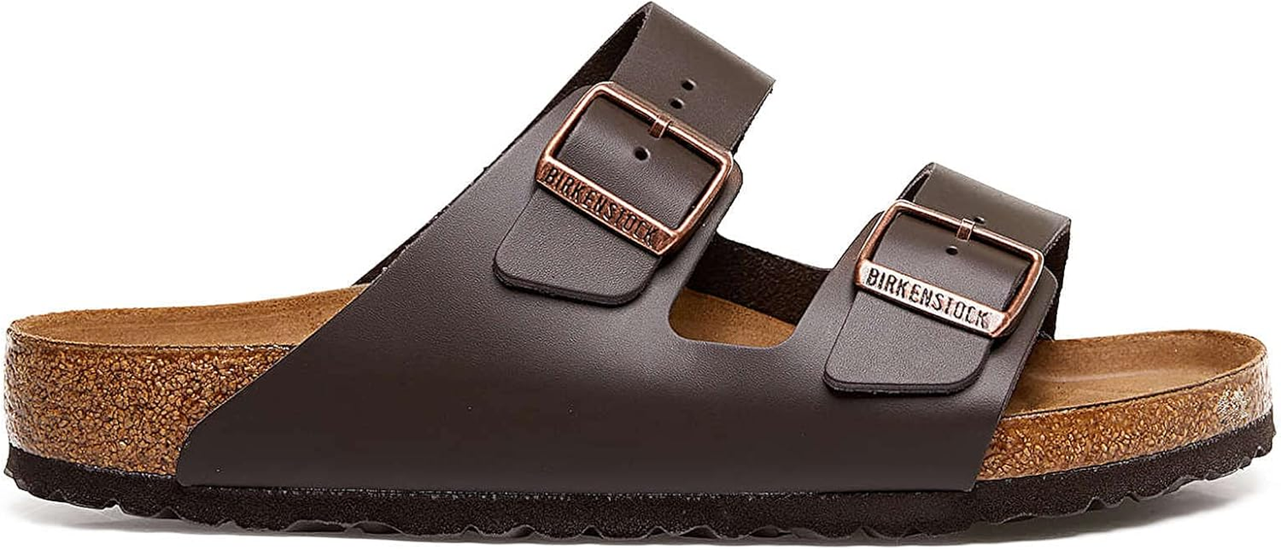 Birkenstock Mens Arizona Dark Brown Leather Sandals 42 EU image number 2
