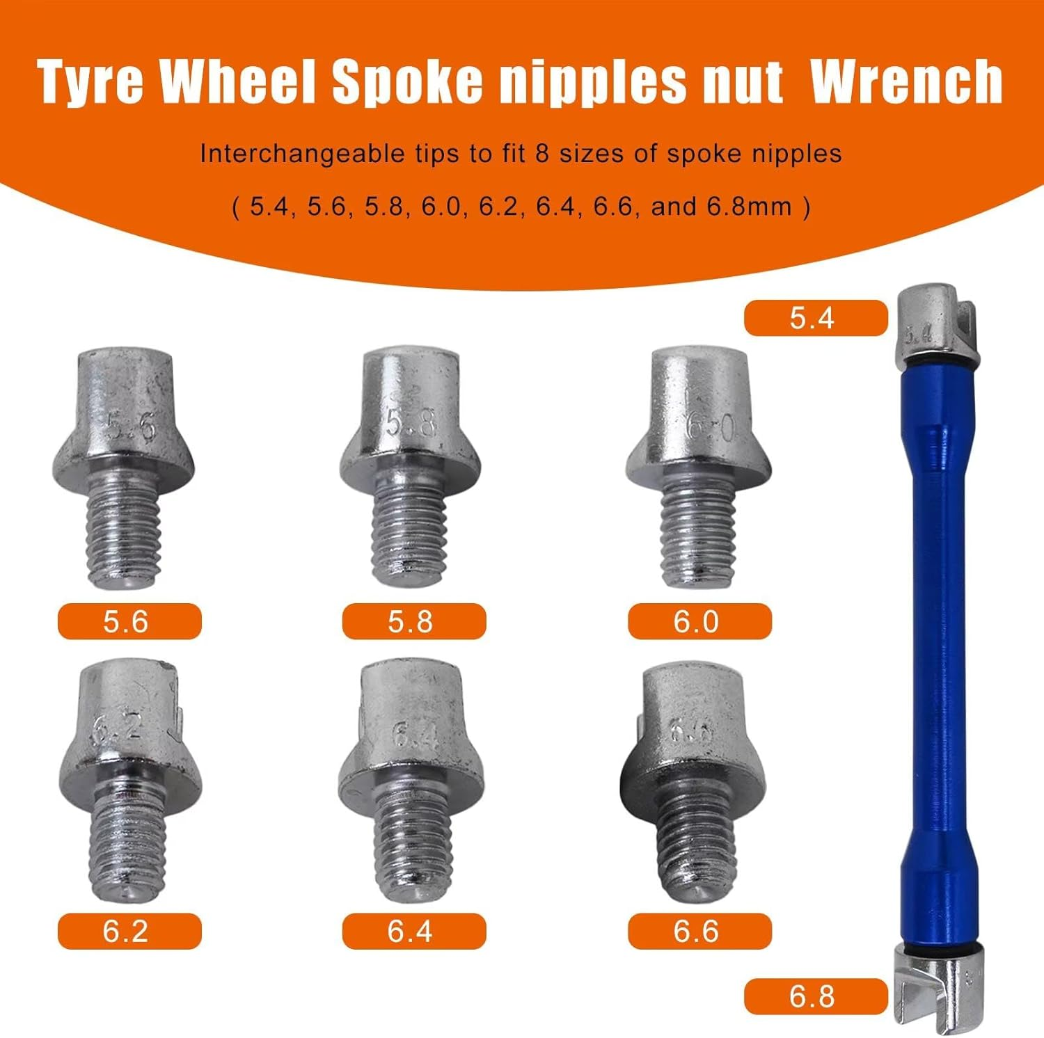 Tyre Spoke Wrench Spanner 8 in 1 ATV Motorcycle Motocross Dirt Bike Quad Road image number 4