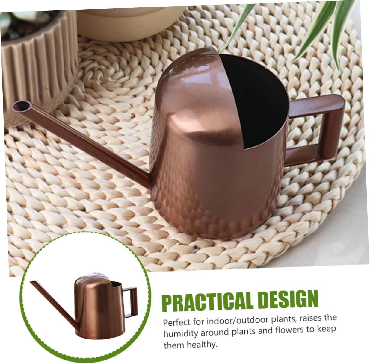 Stainless Steel Watering Pot Long Tip Small Gardening Watering Can for Plant image number 6