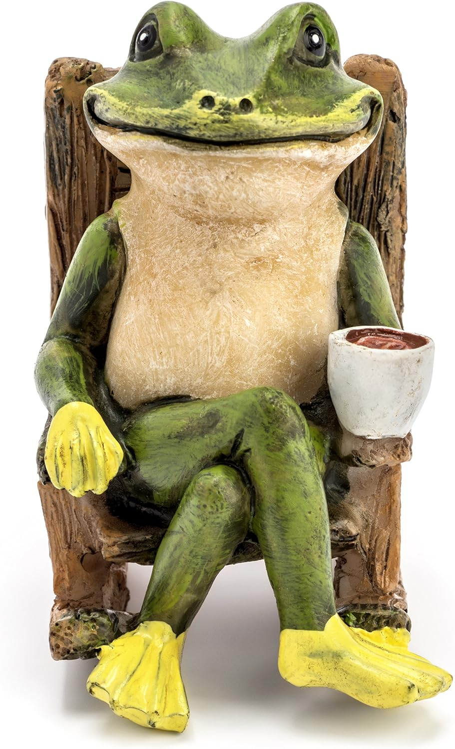 Miniature Frog Garden Statue - 2 Tall - Mini Outdoor Accessory Figurine for Fairy Garden image number 2
