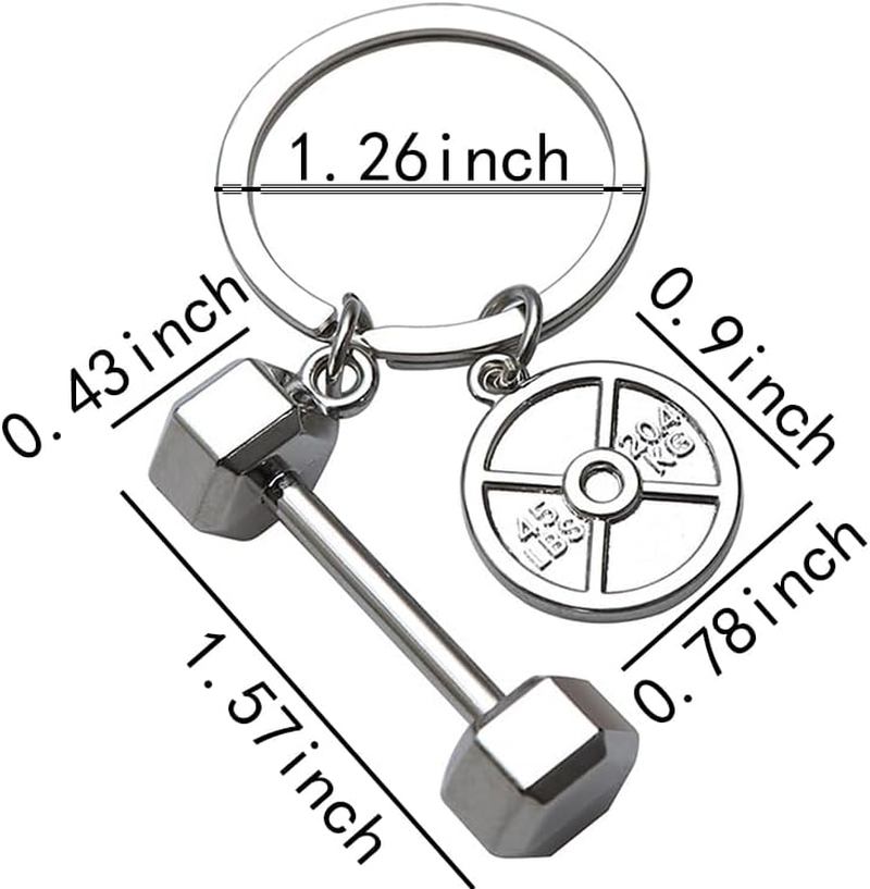 Sports Keychains for Men Women - Workout Gym Gifts for Sports Lover Fitness Motivation Keyrings for Boys Girls - Christmas Birthday Gifts for Fitness Instructor Coach image number 2