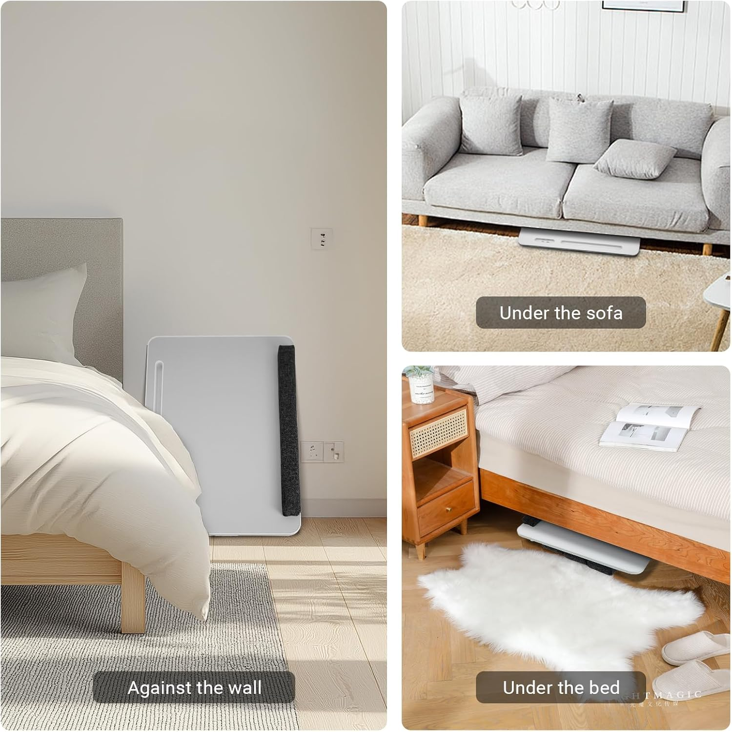 Ixtra 2-In-1 Bed Table & Lap Desk with Soft Cushions, 17Inch Laptop Desk for Bed, Foldable with Wrist Rest, Computer Tray Table with Usb-Tablet & Phone Holder, Ideal for Bed Desk, Sofa & Chair-60*40Cm image number 6