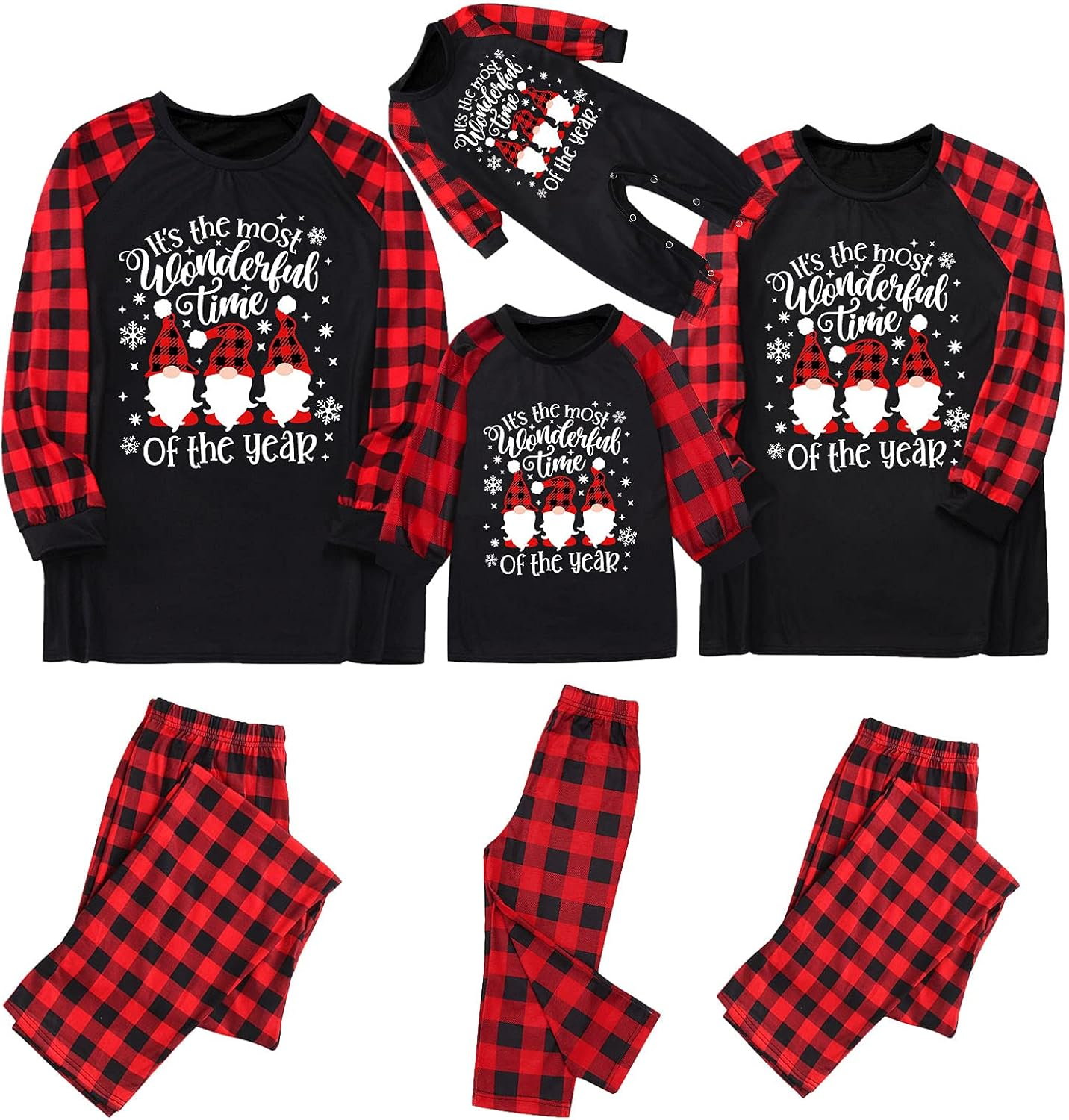 Family Christmas Pajamas Set, Matching Pjs Couple Christmas Pajamas Family Set, Holiday Matching Pajama