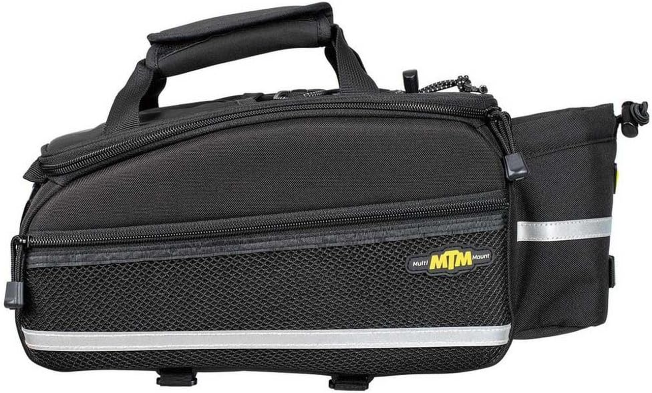 Topeak MTM Multi Mount Trunkbag EX, Water Resistant Cycle Trunk Bag with Expandable Pannier Sides to Fit Klickfix/Racktime Snapit or MIK Adapter Pannier Racks, Black image number 2