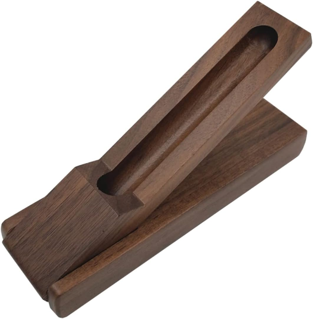 BCOATH Wooden Pencil Box Pen Case Walnut Natural Color Stationery Case Desk Organizer for Office and School Storage image number 6