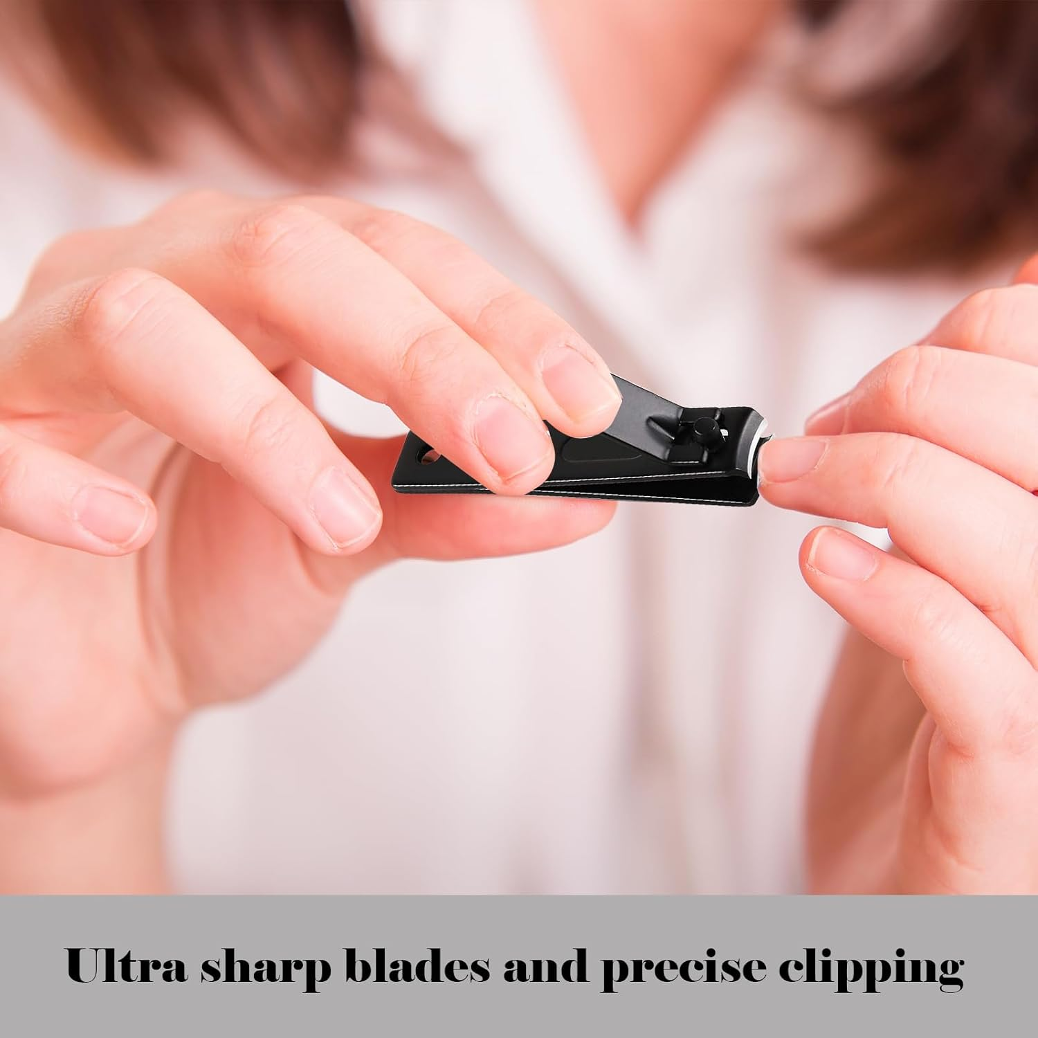 Nail Clippers, 4 Pcs Nail Cutter, Stainless Steel Nail Clipper Set with Nail File, Sharp Straight & Curved & Slant Cutting Blades & Travel Box, Ingrown Toenail Clippers Gifts for Men and Women image number 3