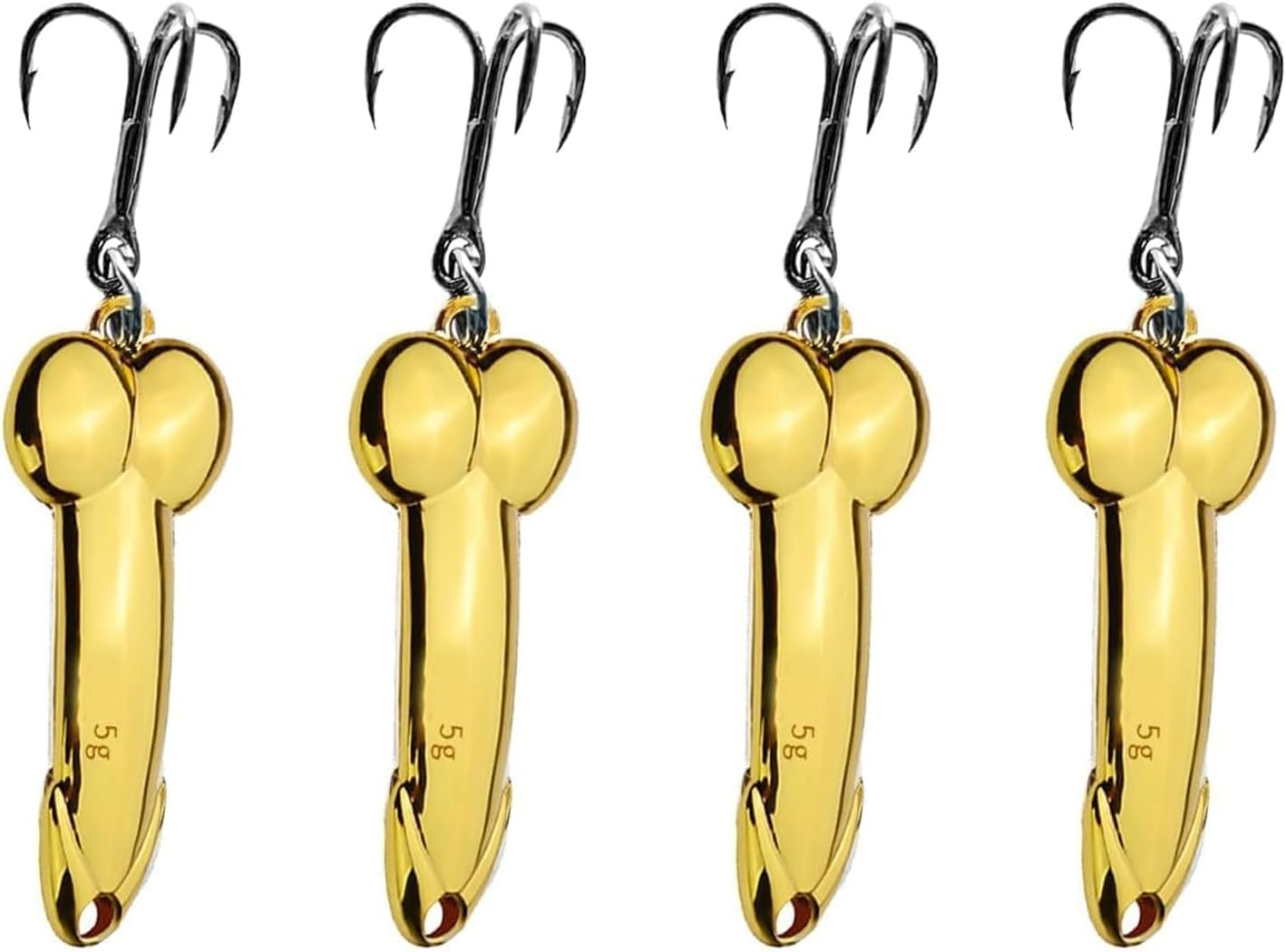 4Pcs Funny Fishing Lures for Freshwater and Saltwater Top Water Bass Fishing Lures Freshwater Saltwater Fishing Lures for Bass Swimbaits Practical Angling Gifts & Tackle Accessories