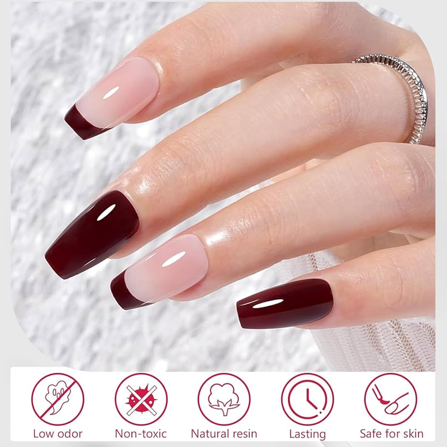 Quick-Drying Transparent Normal Air Dry Nail Polish Creamy Finish, Long-Lasting Chip Resistant for DIY Nail Art Manicure at Home