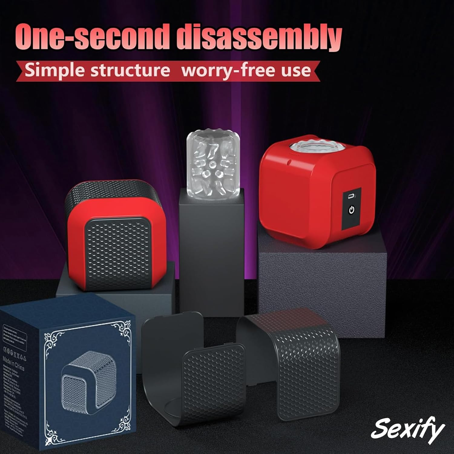 Automatic Male Masturbator, Smart Sex Toys for Men Auto Stroker Male Masturbator Cup, with Auto Thrusting & Rotating Penis Stimulation, 3D Realistic Textured Open-Ended Auto Stroker Electric Pocket Pussy Blow Job Oral Masturbation Sex Toy image number 5