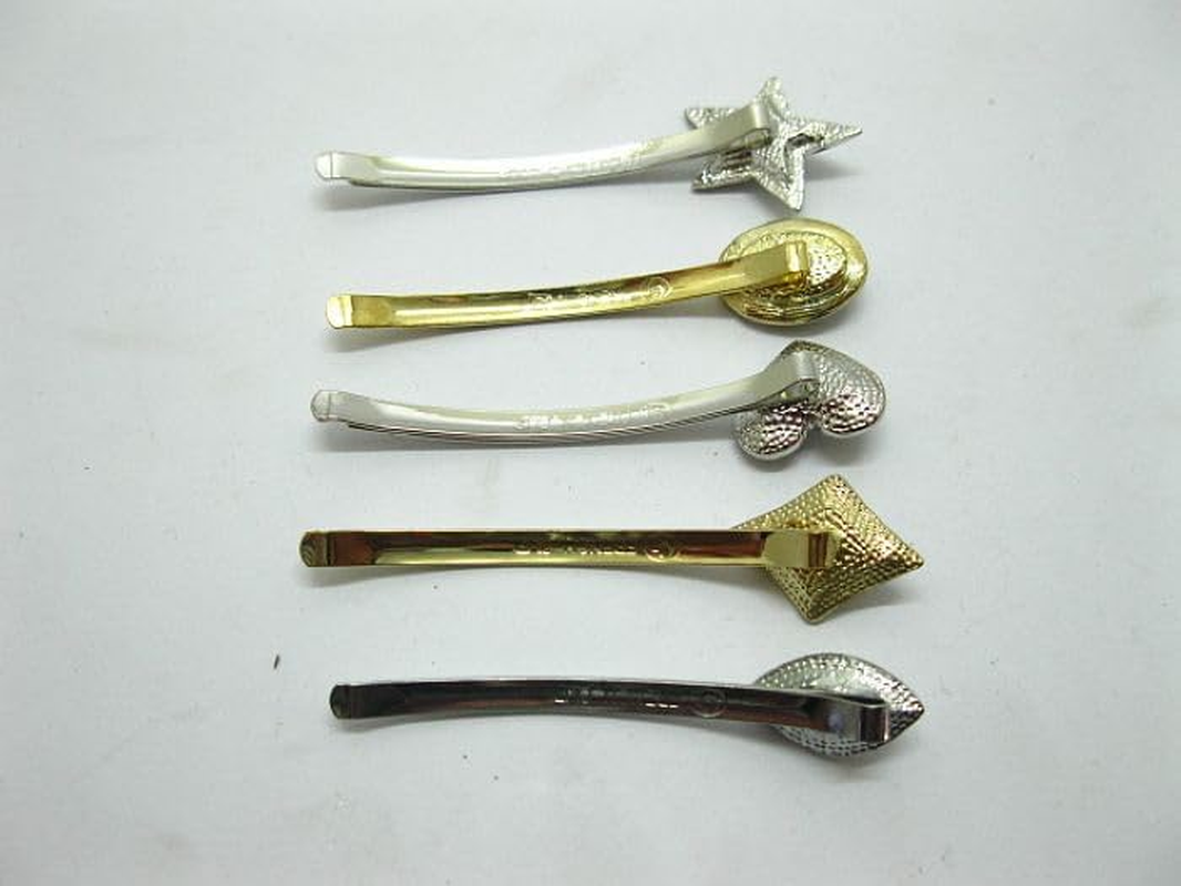 2X12 Pairs New Metal Hair Clips Barrettes image number 3
