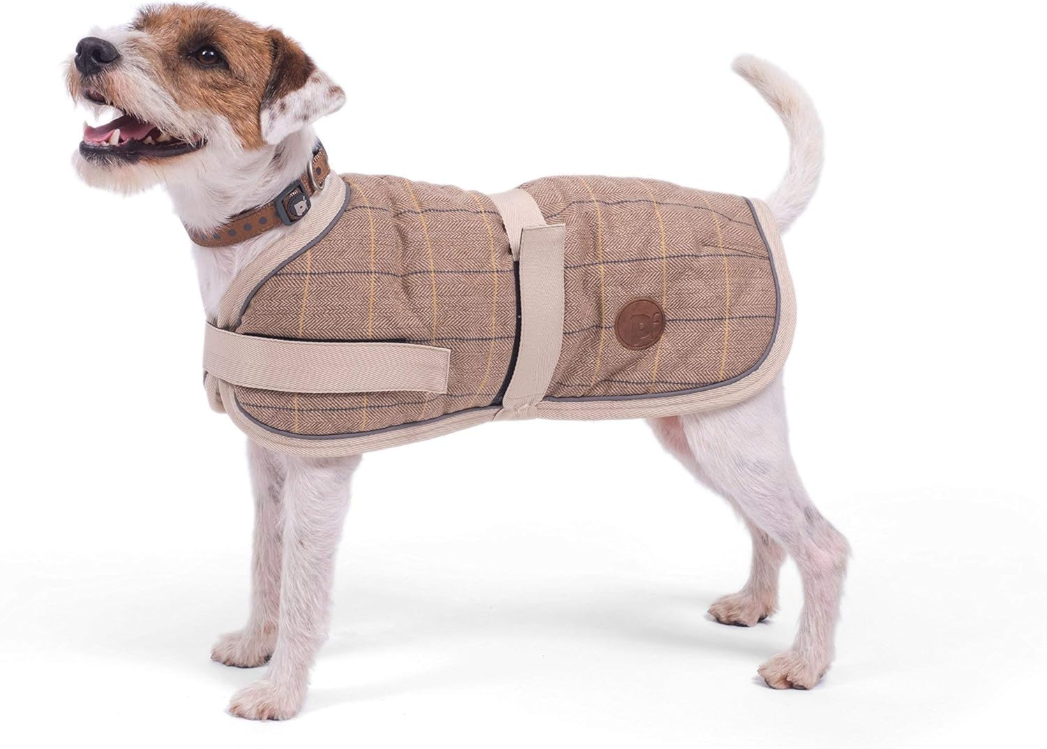 Petface Tan Tweed Dog Coat, 45 Cm image number 1