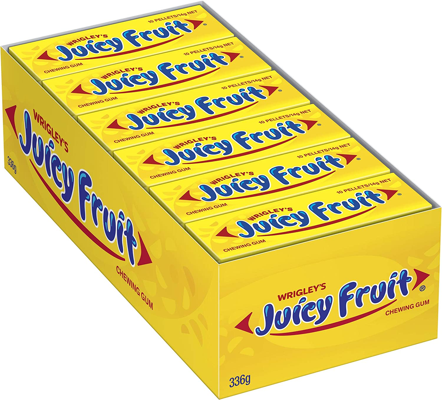 Wrigley'S Juicy Fruit 10Pc Pellet Chewing Gum 30X14G